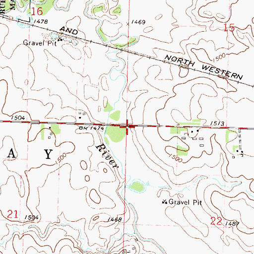 Topographic Map of Township of Murray, MN