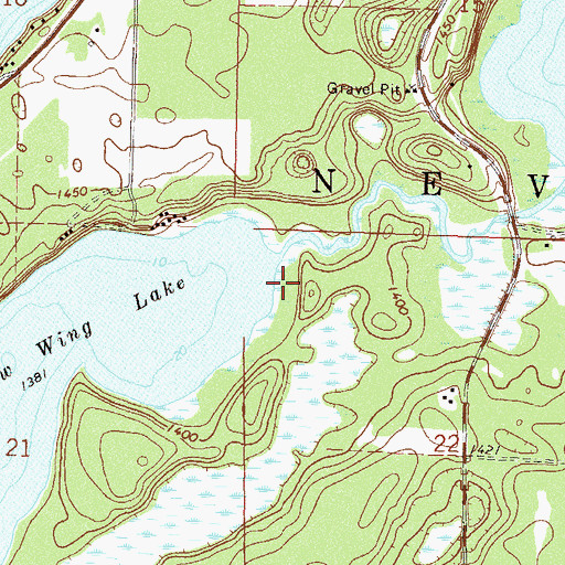 Topographic Map of Township of Nevis, MN