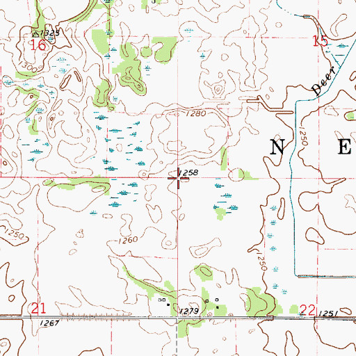 Topographic Map of Township of Newry, MN