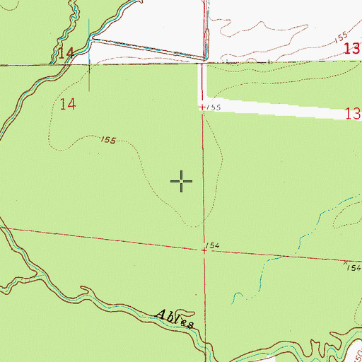 Topographic Map of Township of Live Oak, AR