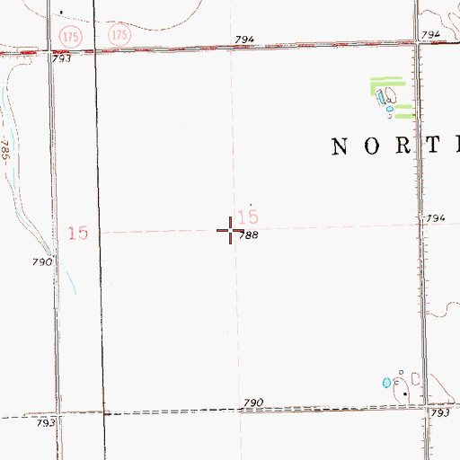 Topographic Map of Township of North Red River, MN