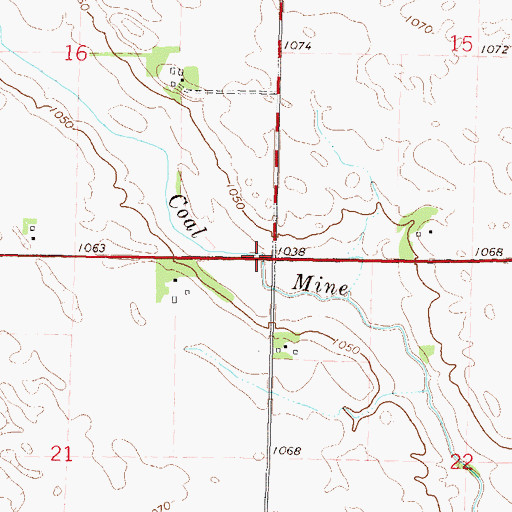 Topographic Map of Township of North Star, MN