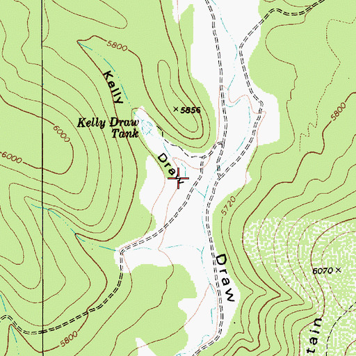 Topographic Map of Kelly Draw, AZ