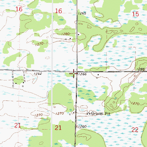 Topographic Map of Township of Onamia, MN