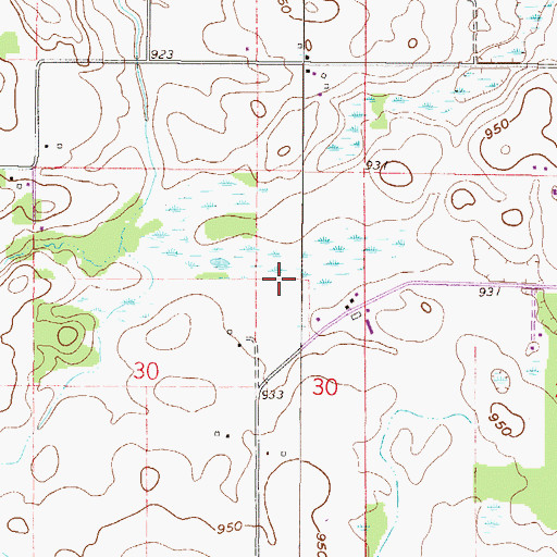 Topographic Map of Township of Otsego (historical), MN