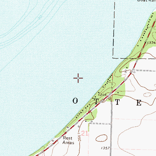Topographic Map of Township of Otter Tail, MN