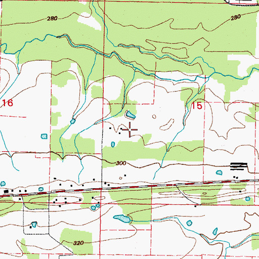Topographic Map of Township of Cypress, AR