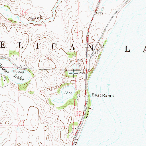 Topographic Map of Township of Pelican Lake, MN