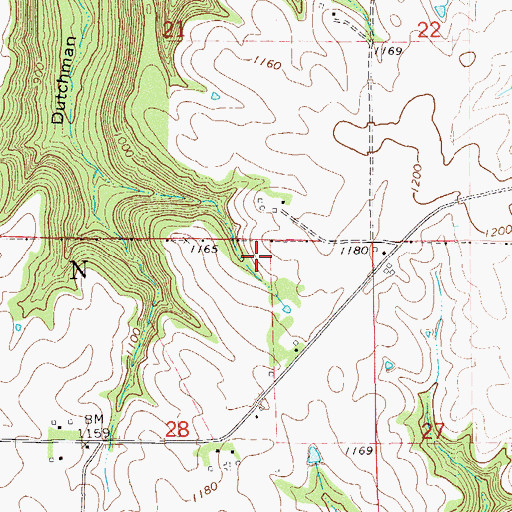 Topographic Map of Township of Pepin, MN