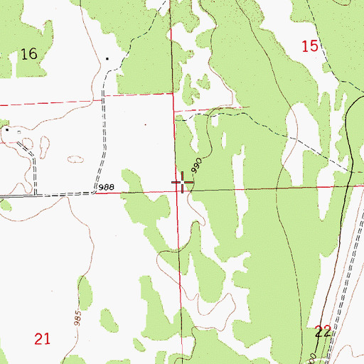 Topographic Map of Township of Percy, MN