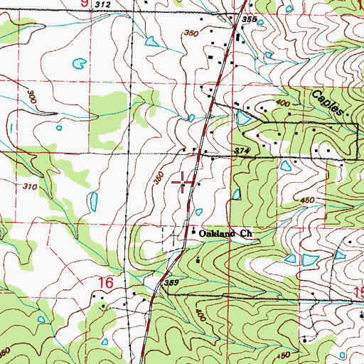 Topographic Map of Township of Harve, AR
