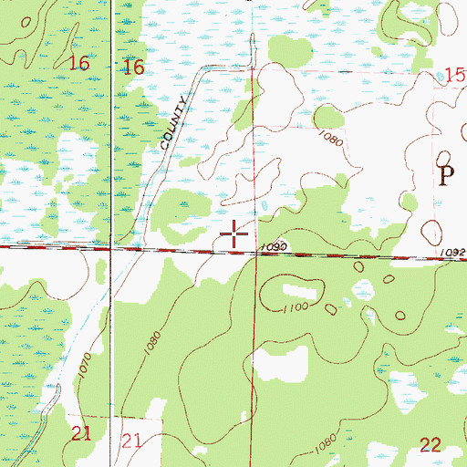 Topographic Map of Township of Pomroy, MN