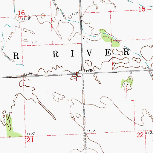 Topographic Map of Township of Poplar River, MN