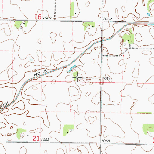 Topographic Map of Township of Preston Lake, MN