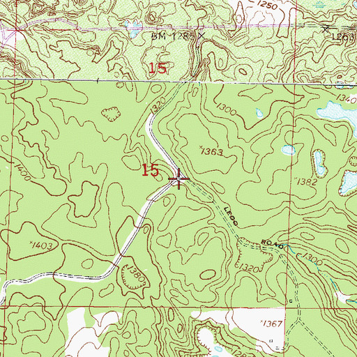 Topographic Map of Township of Rail Prairie (historical), MN