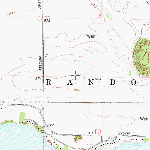 Topographic Map of Township of Randolph, MN