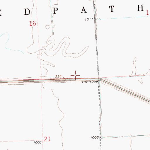 Topographic Map of Township of Redpath, MN