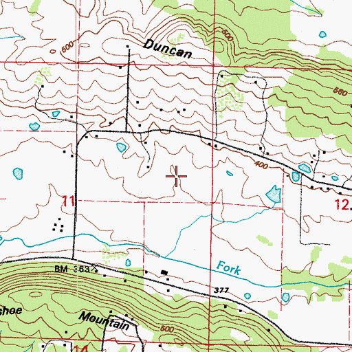 Topographic Map of Township of Union, AR