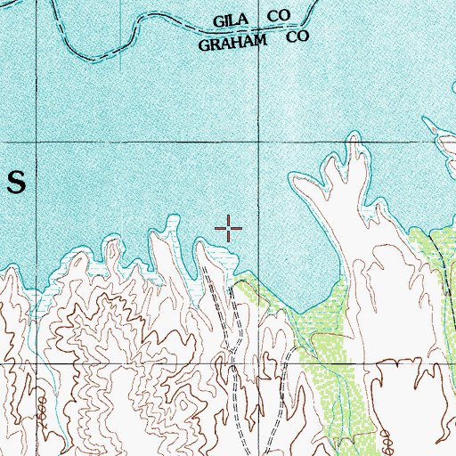 Topographic Map of Kelly Gulch, AZ