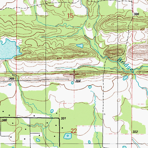 Topographic Map of Township of Wilson, AR