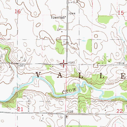 Topographic Map of Township of Rich Valley, MN