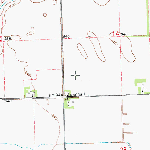 Topographic Map of Township of Roberts, MN