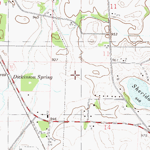 Topographic Map of Township of Rockford, MN