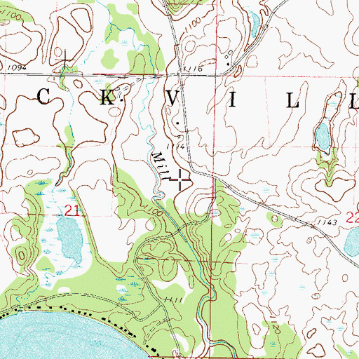 Topographic Map of Township of Rockville (historical), MN