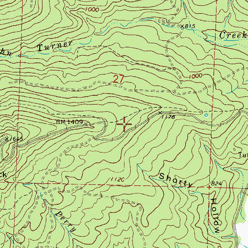 Topographic Map of Township of Boston, AR