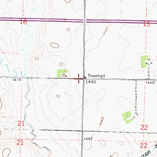 Topographic Map of Township of Rost, MN