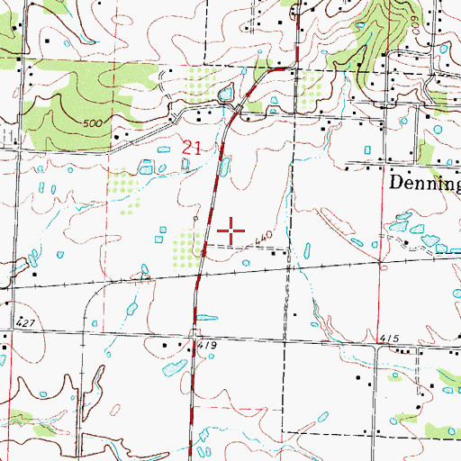 Topographic Map of Township of Hogan, AR