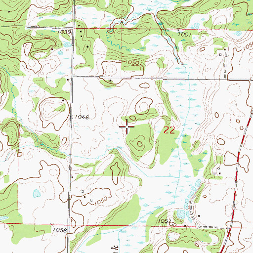 Topographic Map of Township of Saint Augusta (historical), MN