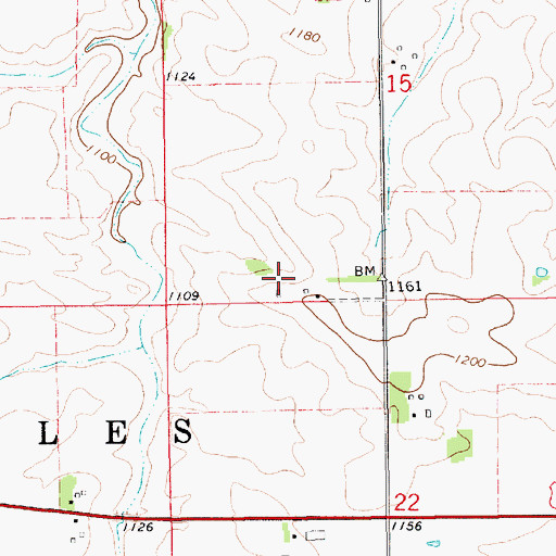 Topographic Map of Township of Saint Charles, MN