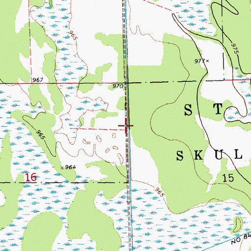 Topographic Map of Township of Saint Joseph, MN