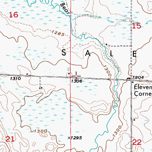 Topographic Map of Township of Salem, MN