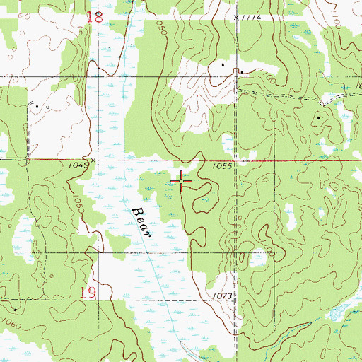 Topographic Map of Township of Sandstone, MN