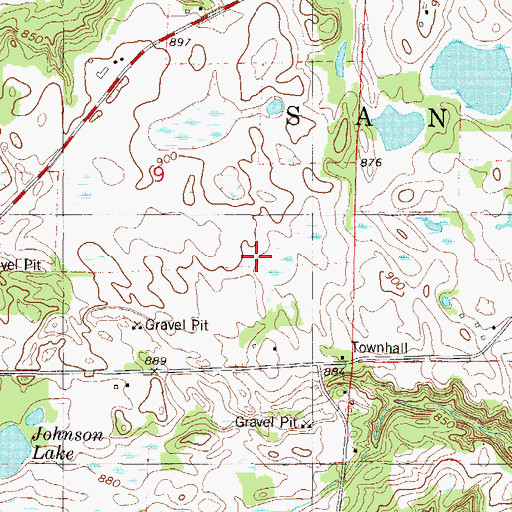Topographic Map of Township of San Francisco, MN