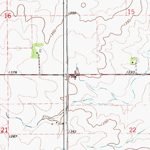 Topographic Map of Township of Sargeant, MN