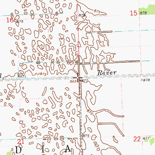 Topographic Map of Township of Scandia, MN