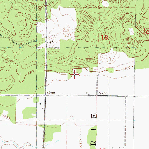 Topographic Map of Township of Scandia Valley, MN