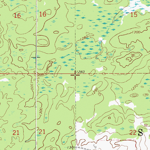 Topographic Map of Township of Seavey, MN