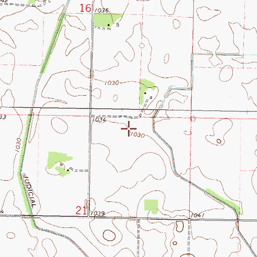 Topographic Map of Township of Severance, MN