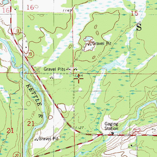Topographic Map of Township of Silver, MN