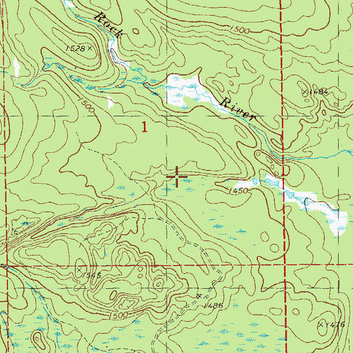 Topographic Map of Township of Silver Creek, MN