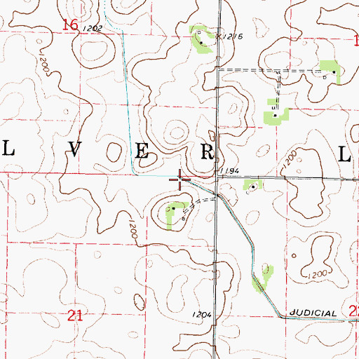 Topographic Map of Township of Silver Lake, MN