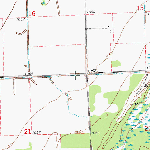 Topographic Map of Township of Skagen, MN