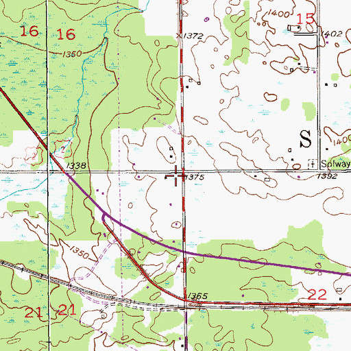Topographic Map of Township of Solway, MN