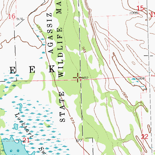Topographic Map of Township of Spring Creek, MN