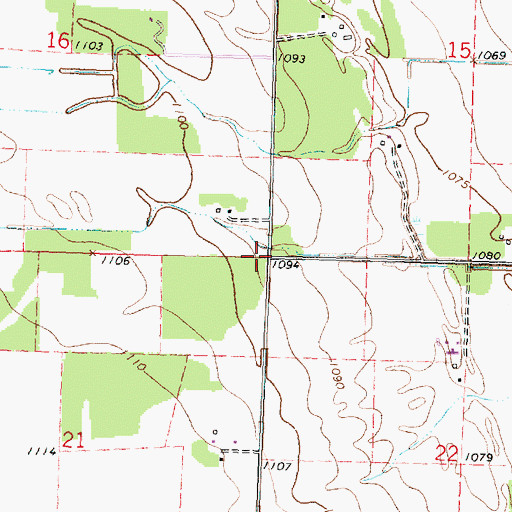 Topographic Map of Township of Stafford, MN