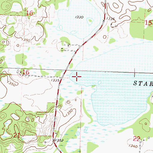 Topographic Map of Township of Star Lake, MN